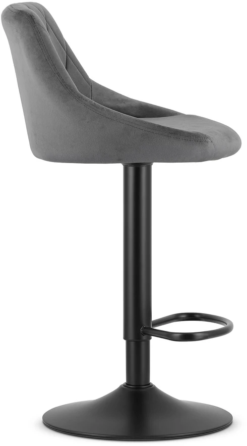 Oskar Bar chair Leobert Kast. matte. pilkas. 49x45.5x85-105 cm