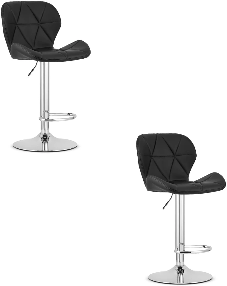 Leobert Baro kėdė reguliuojamo aukščio, sukama, juoda, 90–111 cm, 2 vnt.