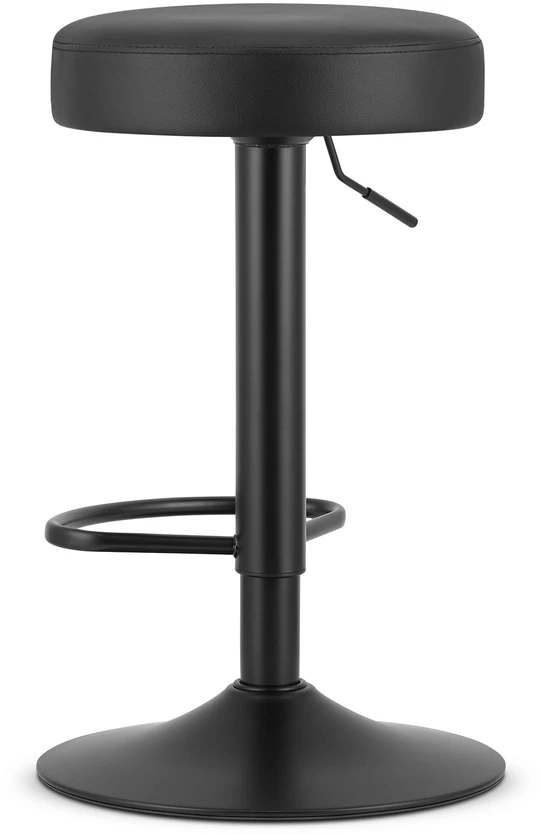 Leobert Baro kėdė ROJST, reguliuojamo aukščio, sukama, juoda, 62,5–83 cm