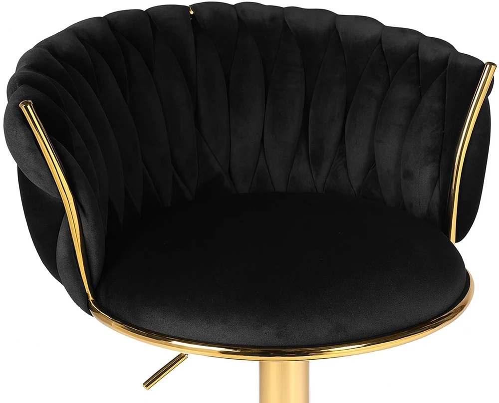 Valora Baro kėdė su reguliuojamu aukščiu, juoda, 84–105 cm