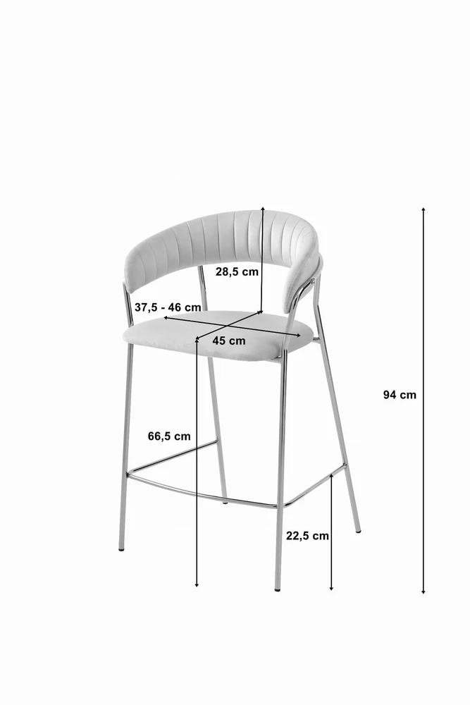 Leobert Baro kėdės BADIA, juodos su auksinėmis kojomis, 94 cm, 2 vnt.