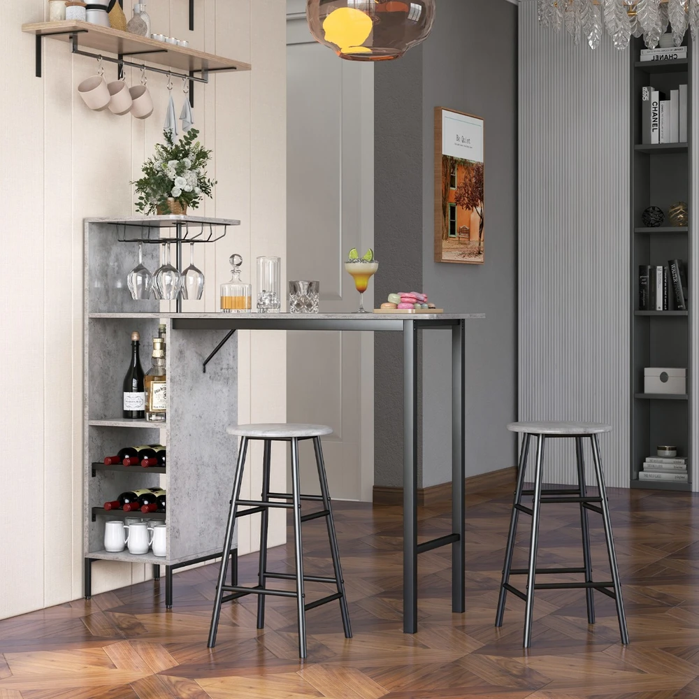 Baro stalo komplektas 120 x 40 x 120 cm 3 vnt.