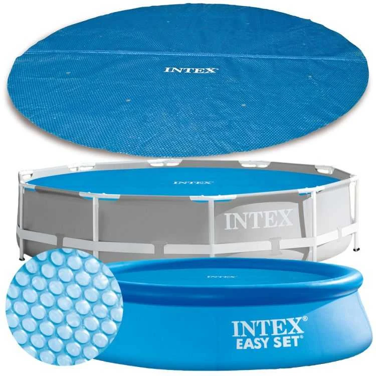 Intex Baseino uždangalas, mėlynas, 448cm, polietilenas