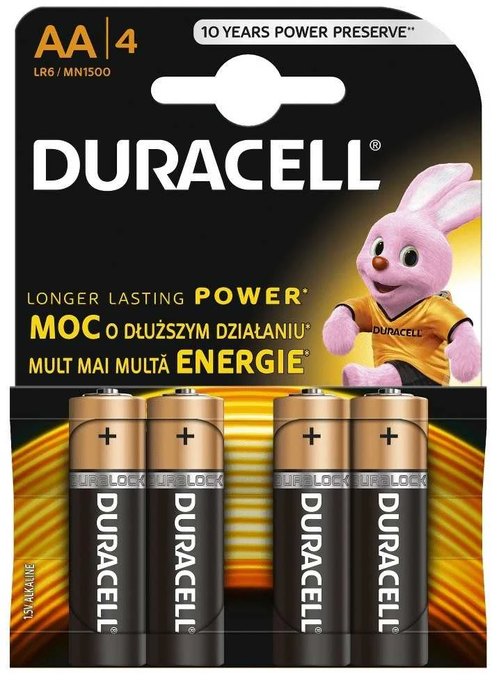 DURACELL LR6 (AA) 4 pak. Elementai