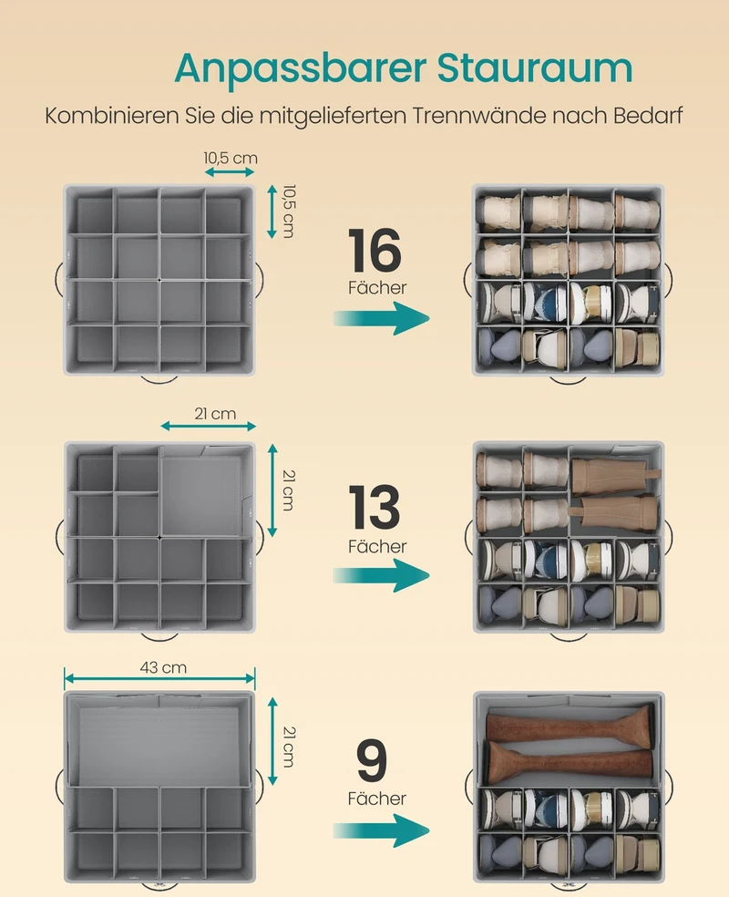 Songmics Batų dėžė 43 x 43 x 32 cm
