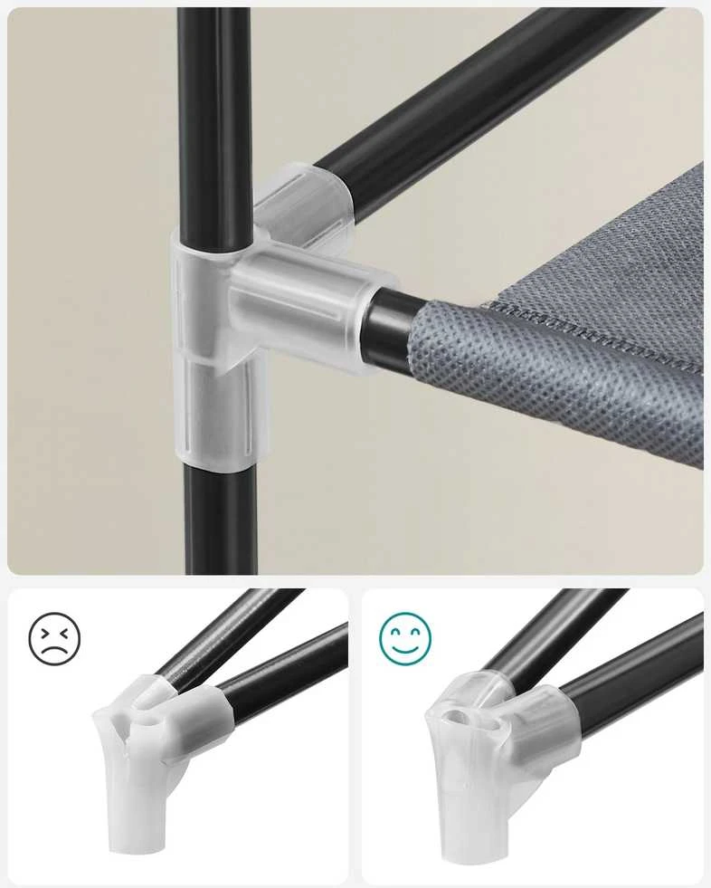 Songmics Batų stovas su dangčiu 58 cm Pilka