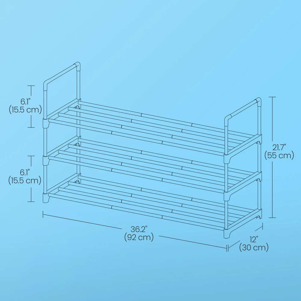 Songmics Batų stovas 30 x 92 x 55 cm