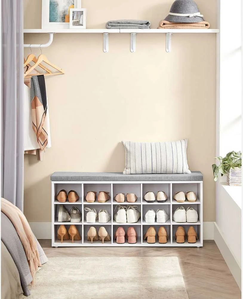 Songmics Batų suoliukas 105 x 30 x 48 cm