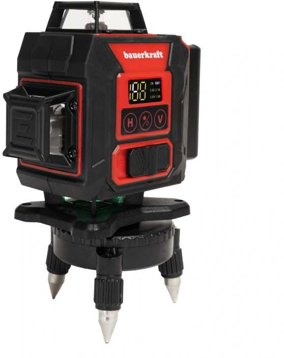 Longwell Industrial Bauerkraft lazerinis nivelyras 4D 360°