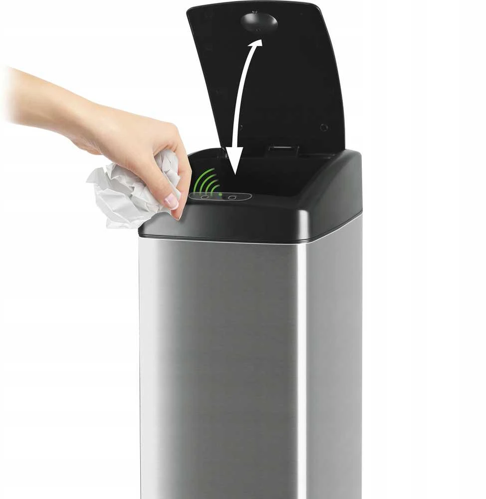 Bekontaktė šiukšlių dėžė, Lamart SENSOR 45l, 25x34x71.5 cm