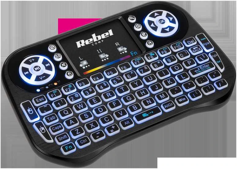 QUER Rebel Mini Q5 Smart TV BOX belaidė klaviatūra