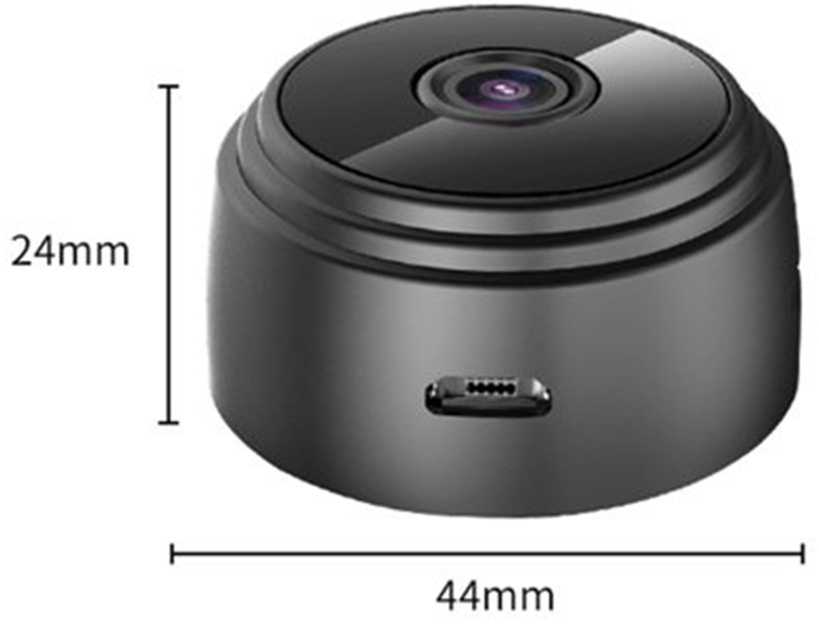 Belaidė mini šnipinėjimo kamera su WiFi ir Full HD