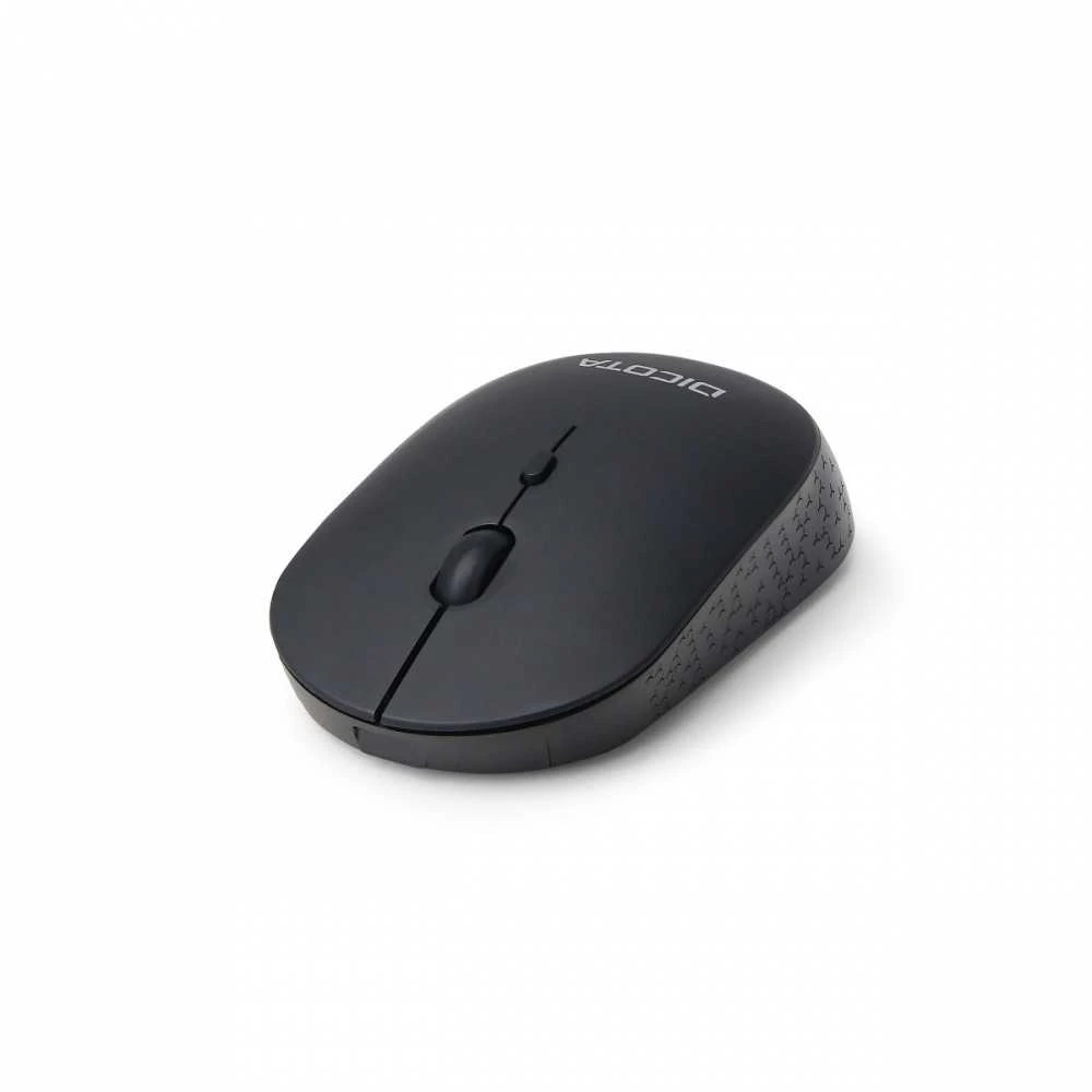 Kompiuterio Pelė - DICOTA D32003 Silent V2 Abiejų Rankų 800/1200/1600 DPI Juoda