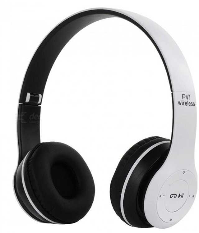 Belaidės ausinės P47 su Bluetooth ir mikrofonu
