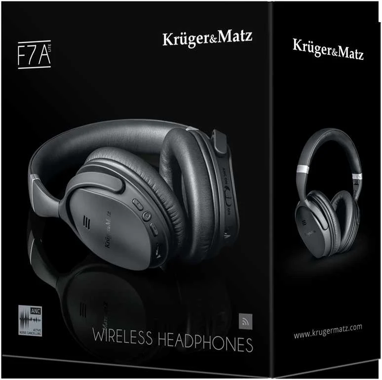 Belaidės ausinės su ANC Kruger & Matz F7A Lite