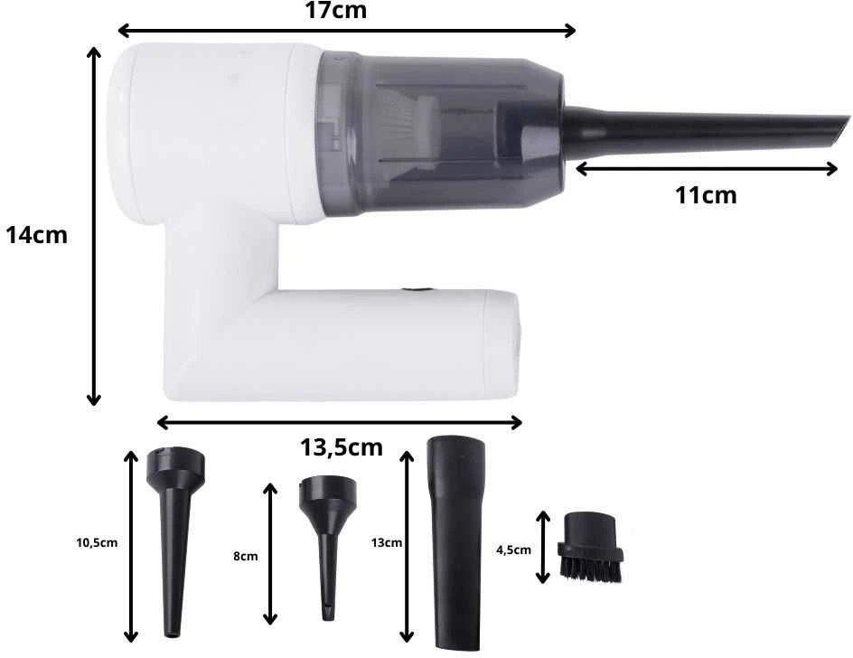 Belaidis dulkių siurblys 2in1 su USB