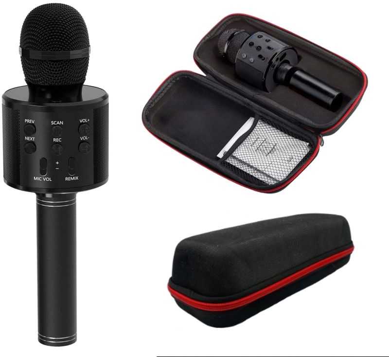 Belaidis mikrofonas karaoke su Bluetooth ir garsiakalbiu