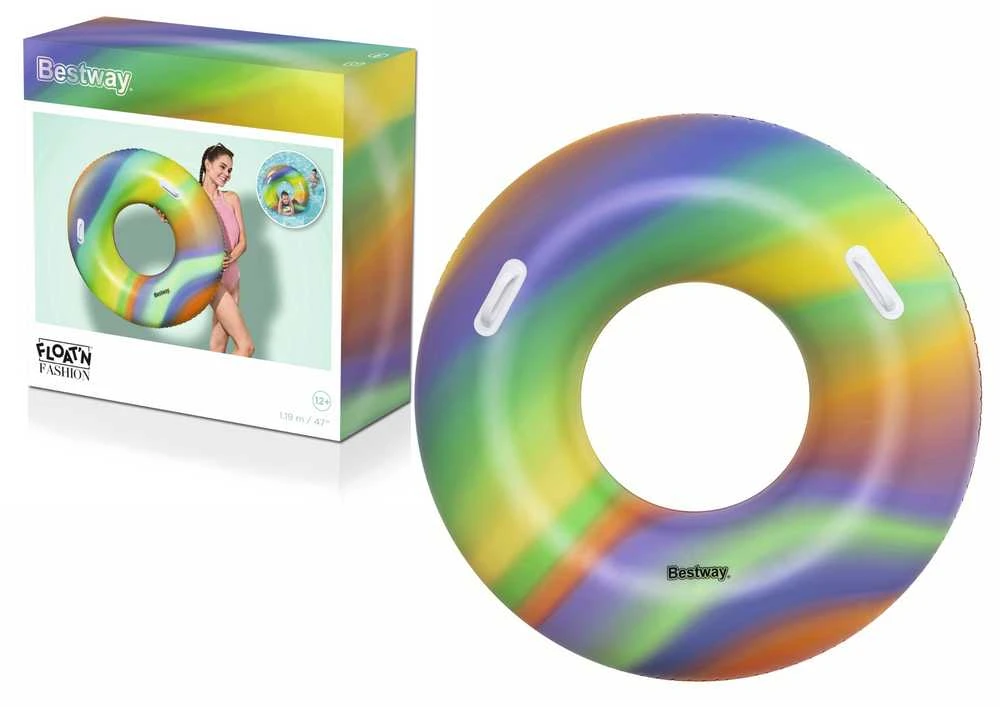 Plaukimo ratas Bestway Rainbow, Ø 119 cm
