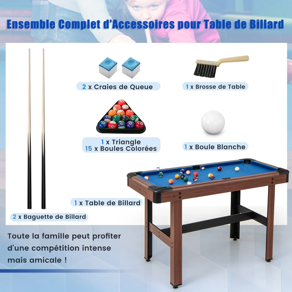 Biliardo stalas 122 cm
