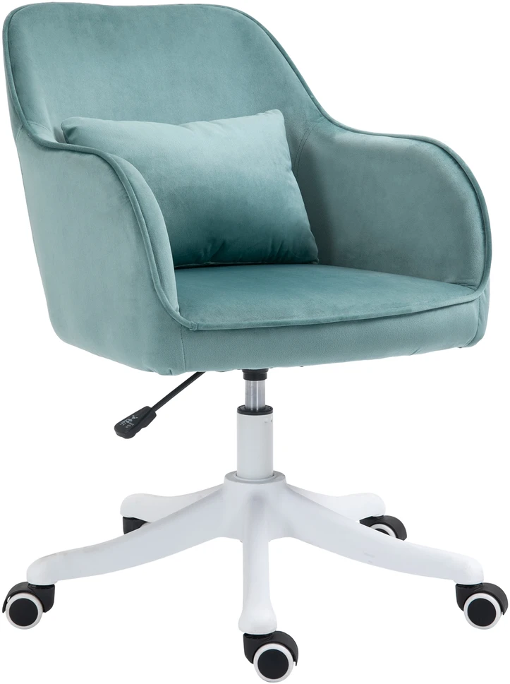 Vinsetto masažinė biuro kėdė, darbo kėdė su vibracijos funkcija, USB, juosmens pagalvė, porankiai, 78-86 cm
