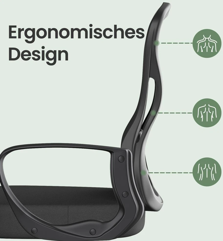 Songmics Biuro kėdė 60 x 60 x (95,5–105,5) cm