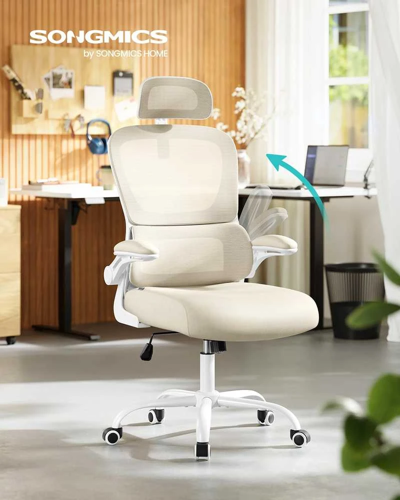 Songmics Biuro kėdė 64 × 71,5 × 116–135 cm