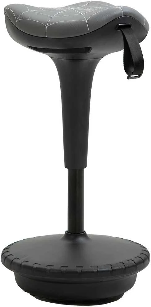 Vinsetto biuro kėdė su pasukimo funkcija, ergonomiška kėdė, reguliuojamo aukščio 65,5–83,5 cm, pasvirusi 120°, pilka