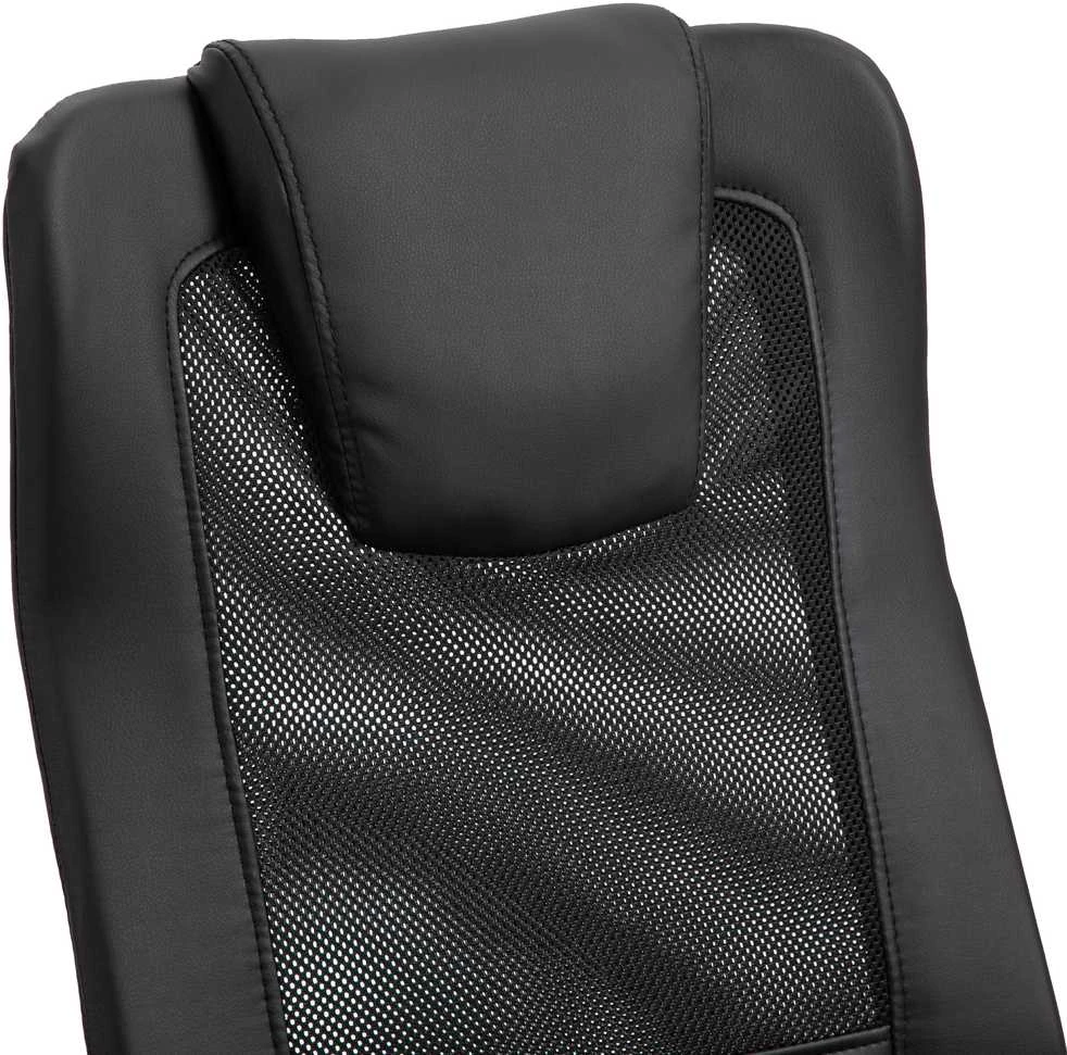 Vinsetto biuro kėdė, ergonomiška sukama kėdė, reguliuojamo aukščio, dirbtinė oda (PU), juoda, 66x73x108-118 cm