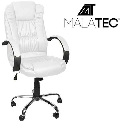 Biuro kėdė, eko oda - balta, Malatec 23240