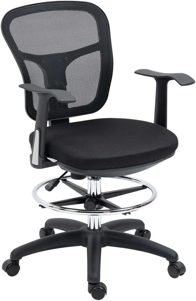 Vinsetto Ergonomiška rašomojo stalo kėdė su kojų atrama 95-115 cm - juoda