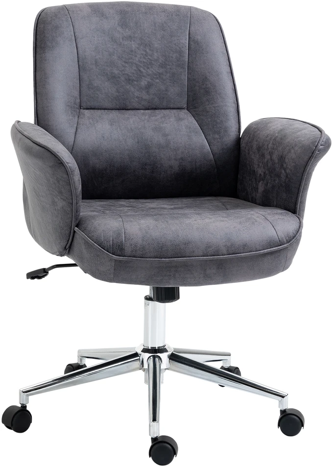 Vinsetto Ergonomiška biuro kėdė su supimo funkcija, reguliuojamo aukščio, keliamoji galia iki 120 kg, 67x69x92-102 cm