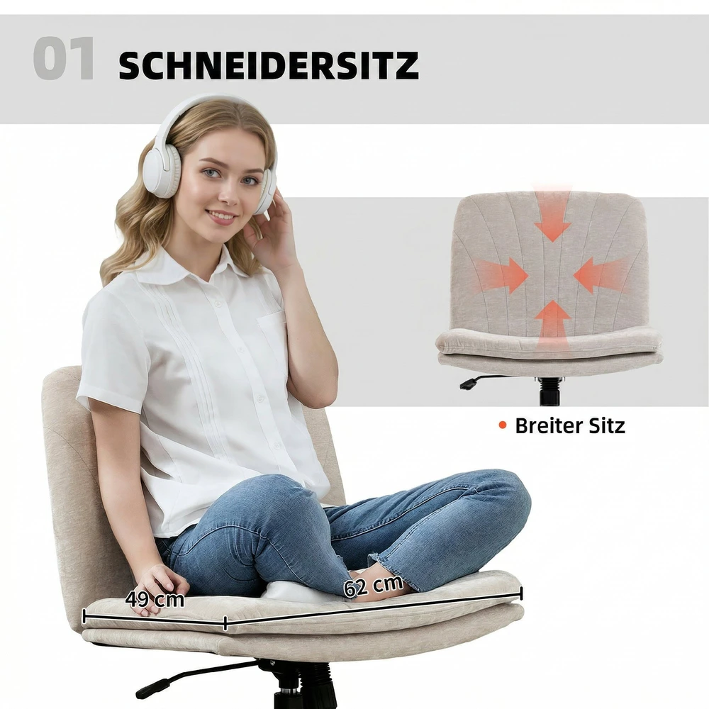 Biuro kėdė smėlinė