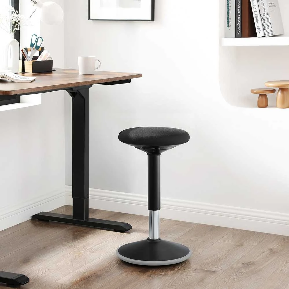 Songmics Darbo taburetė 50-65 cm juoda