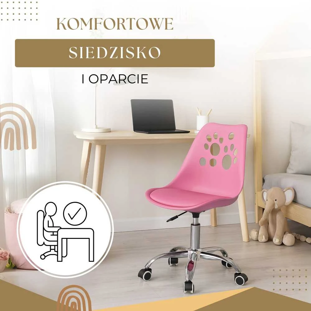 Biuro kėdė Springos HF0038 su chromuotu rėmu