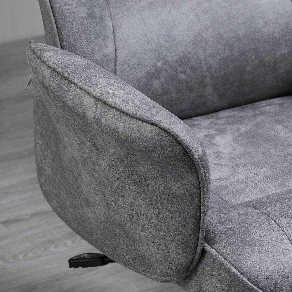 Vinsetto biuro kėdė, moderni darbo kėdė su supimosi funkcija, reguliuojamo aukščio, ergonomiška, 360° besisukantys ratukai