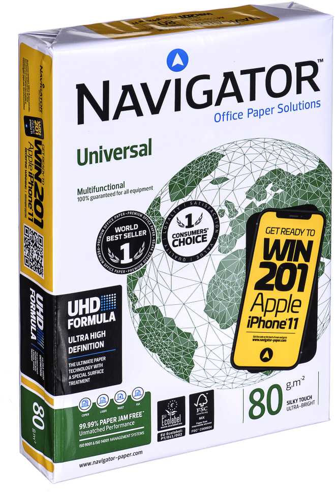 Navigator Popierius A4, 80 g/m2, 500 lapų