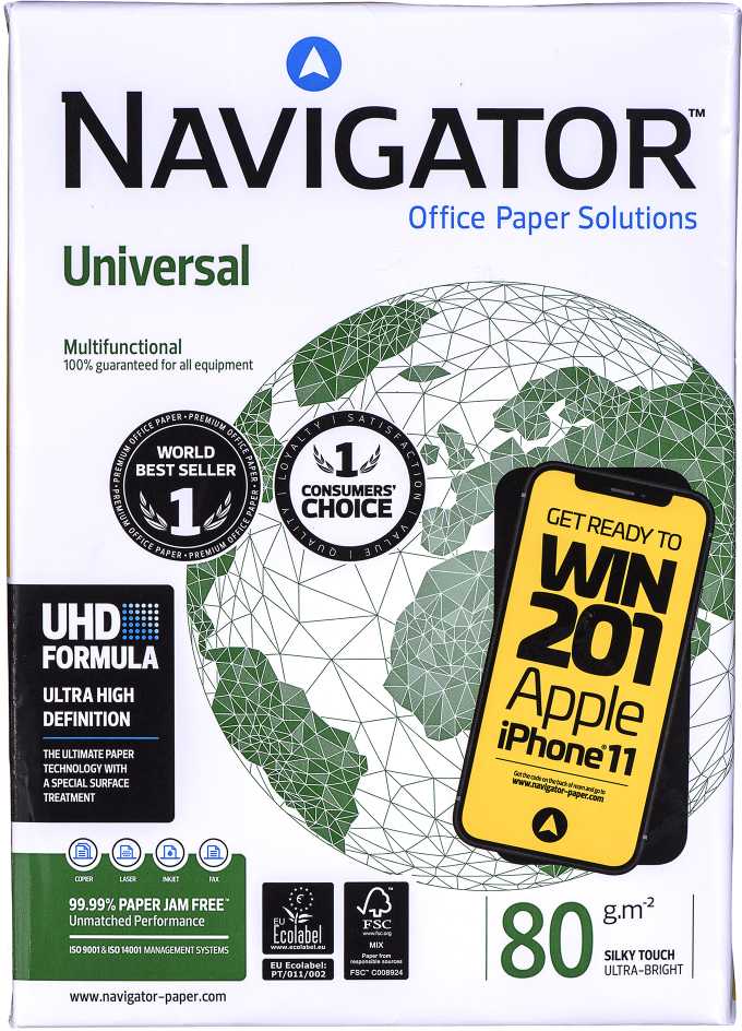 Navigator Popierius A4, 80 g/m2, 500 lapų