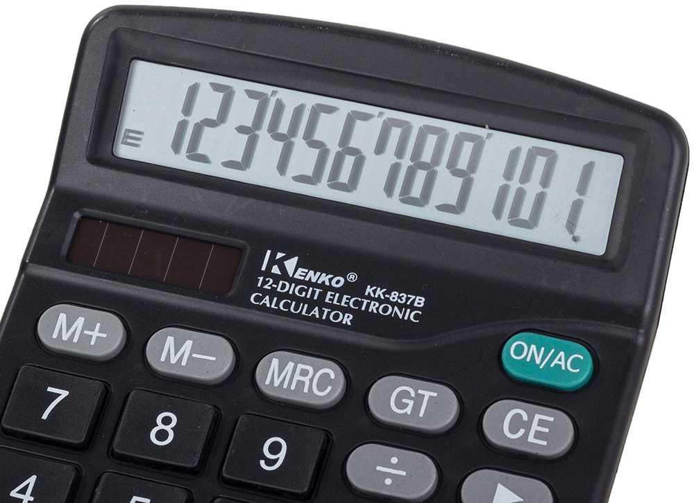 Verk Group Biuro skaičiuotuvas su 12 skaitmenų ekranu