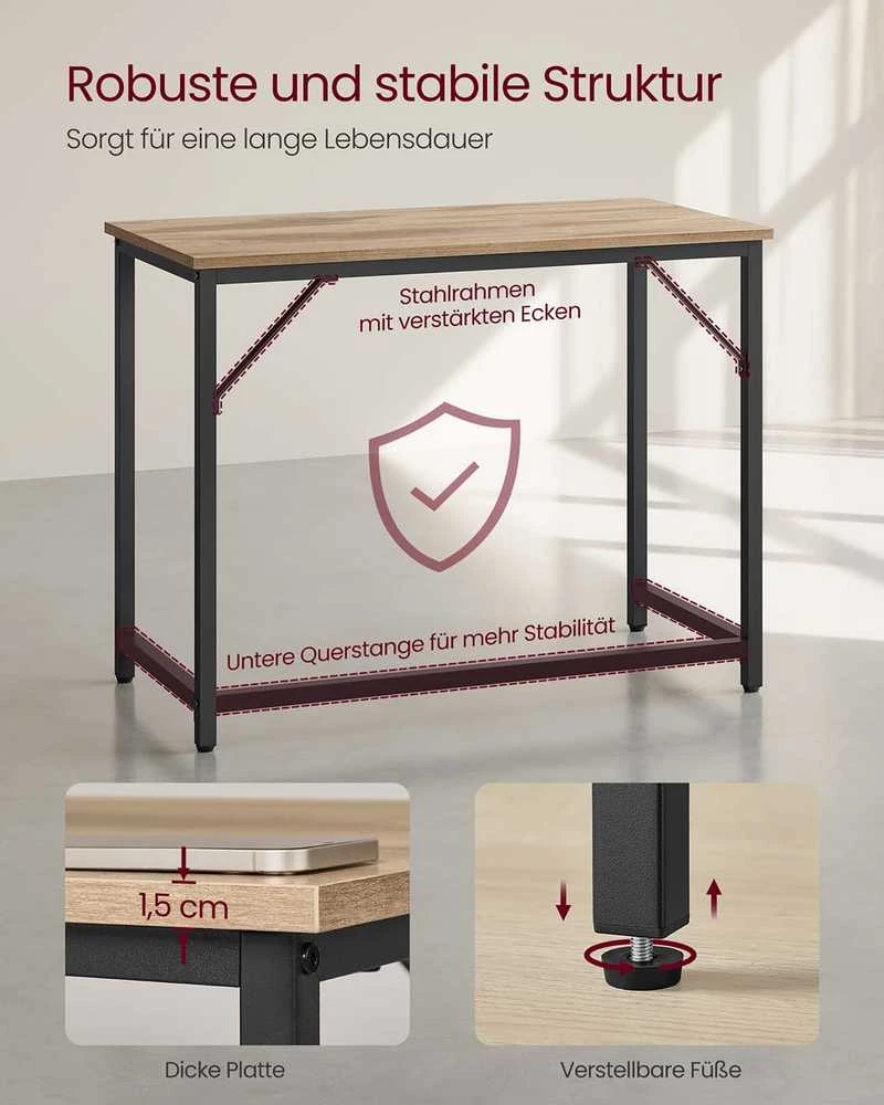 Songmics Rašomasis stalas 100 x 50 x 76 cm