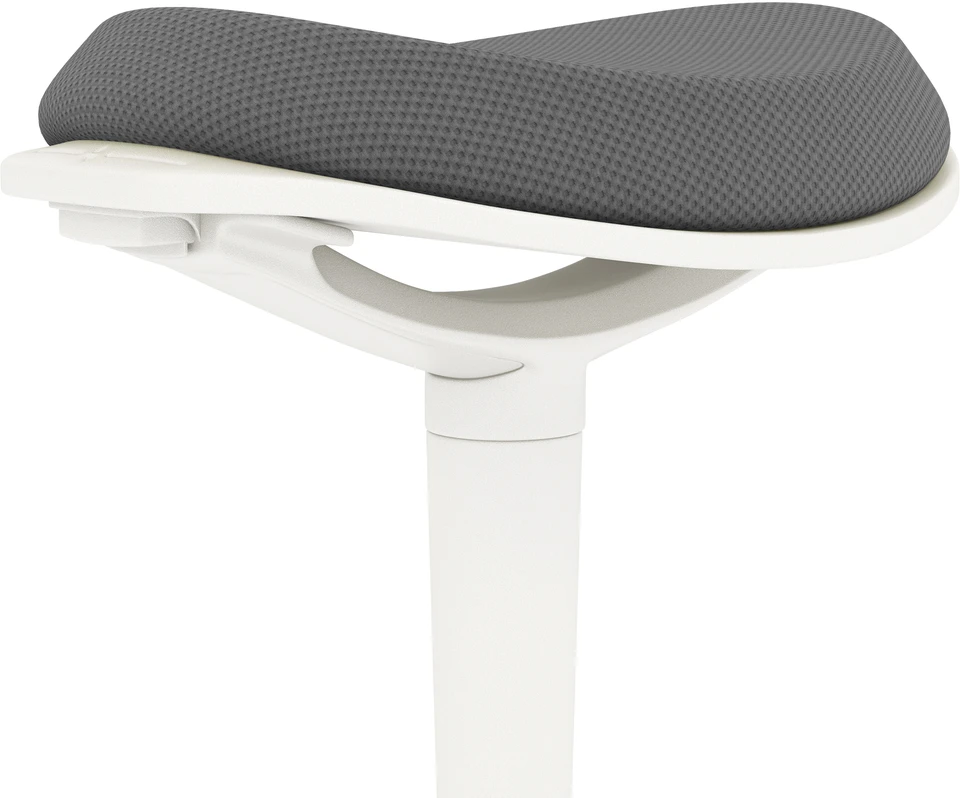 HOMCOM taburetė, ergonomiška biuro taburetė, 56,5-71,5 cm reguliuojamo aukščio darbo taburetė, pasukama kėdė biurui, kabinetui, tinklinė, pilka