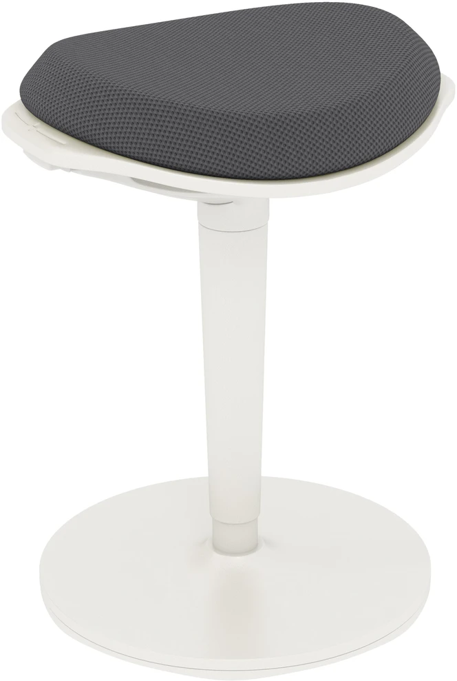 HOMCOM taburetė, ergonomiška biuro taburetė, 56,5-71,5 cm reguliuojamo aukščio darbo taburetė, pasukama kėdė biurui, kabinetui, tinklinė, pilka