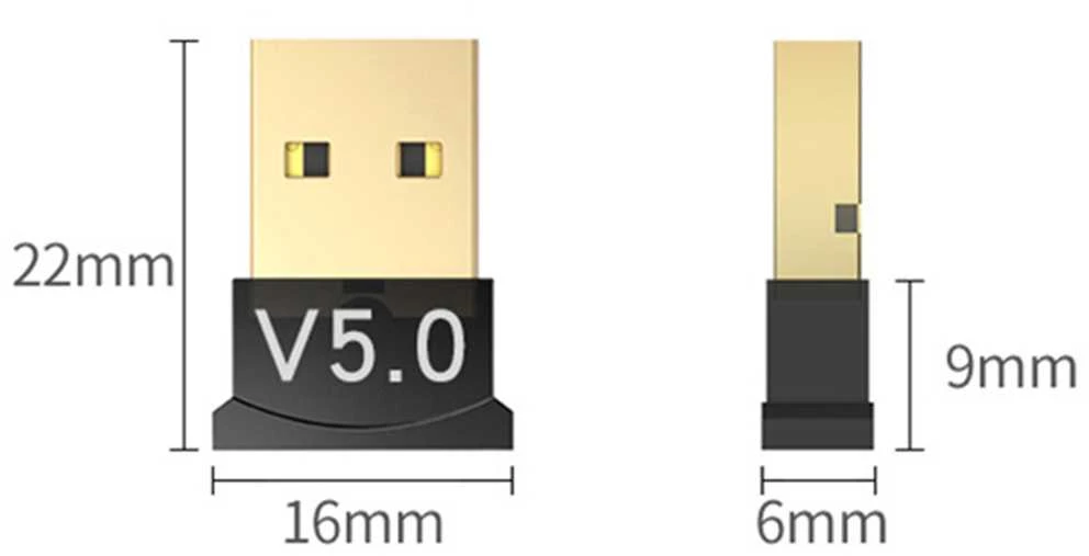 Bluetooth adapteris USB 5.0 20m