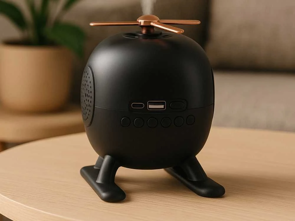Bluetooth garsiakalbis su aromaterapija ir žadintuvu