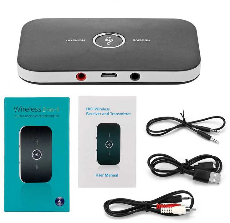 Bluetooth garso adapteris 2 viename su 10 m veikimo nuotoliu