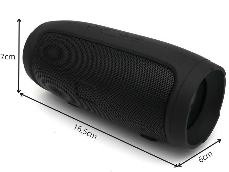 Bluetooth kolonėlė Charge Mini 3+ su FM radiju, 20W, juoda