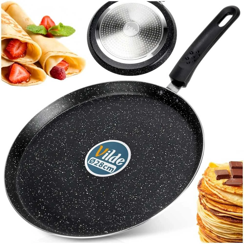 Vilde Granitinė Crepe Ketaus Panninė 28 cm