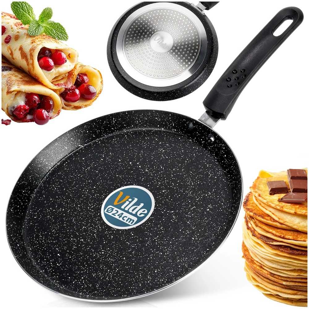 Vilde Crepinių keptuvė BASIC LINE 24 cm Granitinė