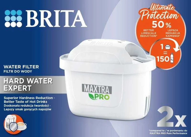 Brita Maxtra+ Hard Vanduo Expert 2x Mechaninis vandens filtras Balta