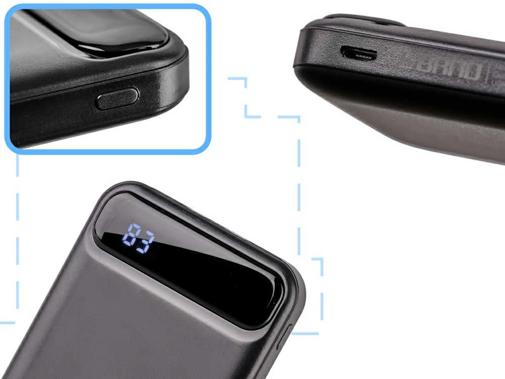 BRNO 10000mAh Maitinimo Bankas su 2 USB Jungtimis