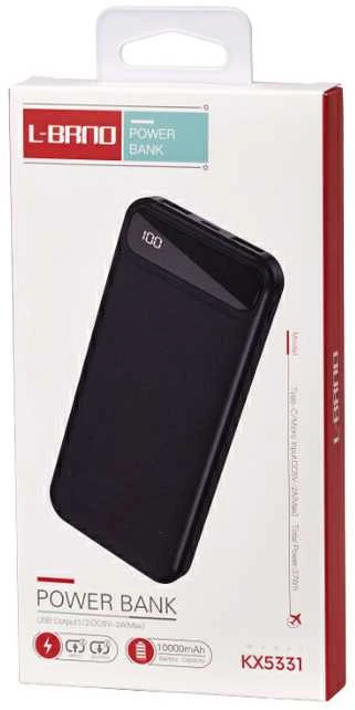 BRNO 10000mAh Maitinimo Bankas su 2 USB Jungtimis